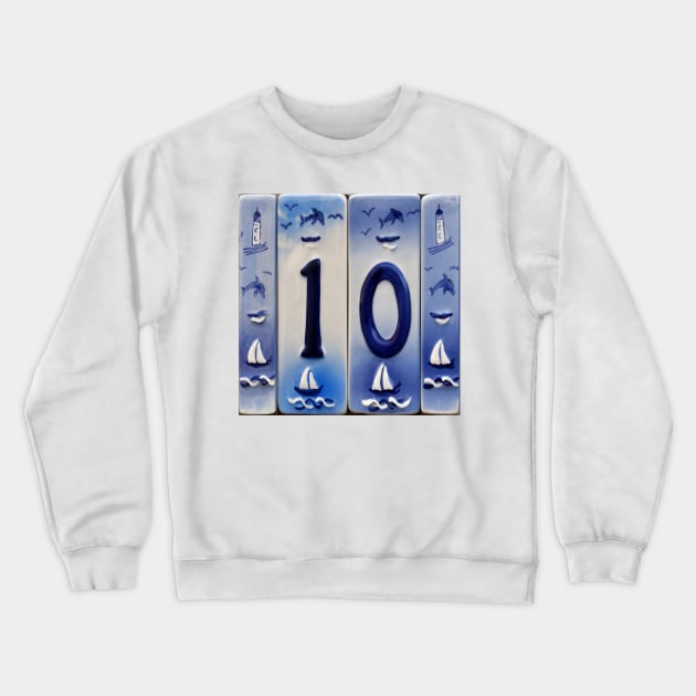 Number 10. Crewneck Sweatshirt by JonDelorme